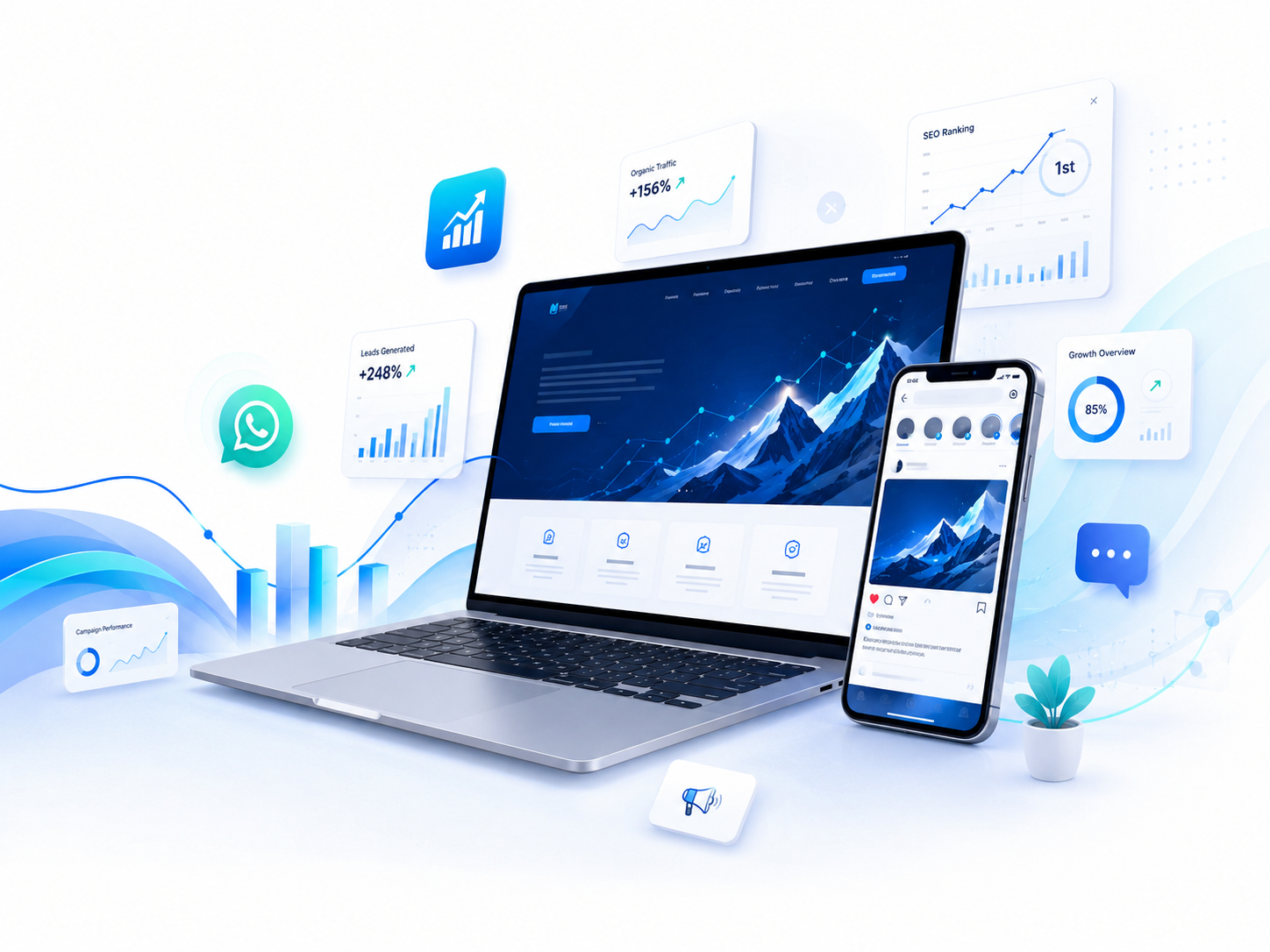 M Creation digital growth services for small businesses